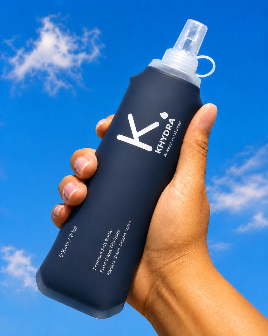 Khydra flask in Midnight Navy