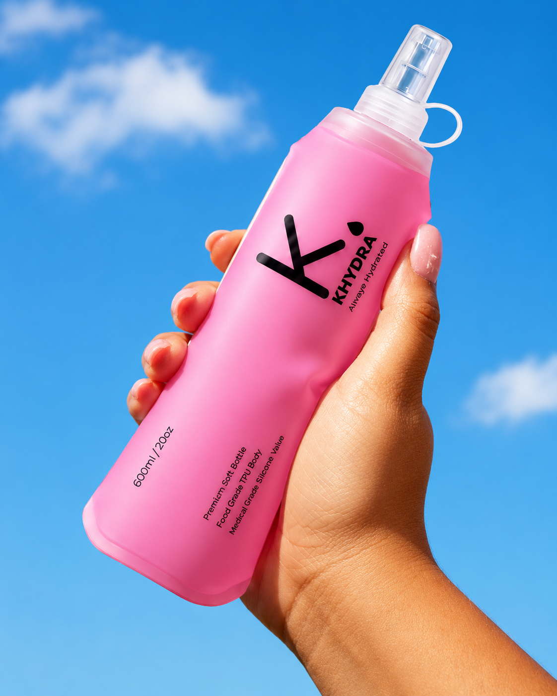 Khydra flask in Blush Pink