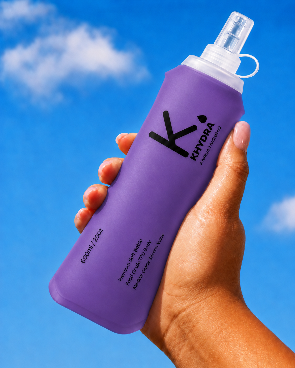 Khydra flask in Violet